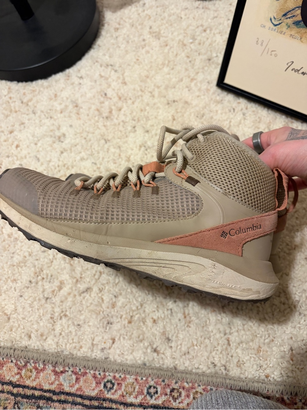Columbia Taupe Hiking Boots